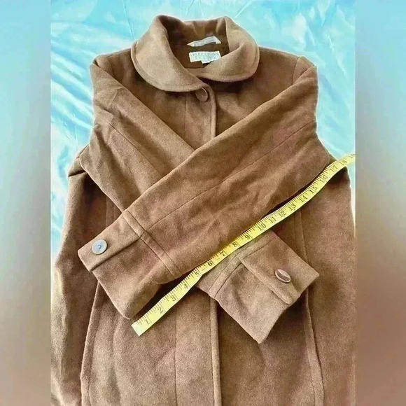 Larry Levine Lambswool Women’s Long Coat Size 12 - Picture 7 of 16